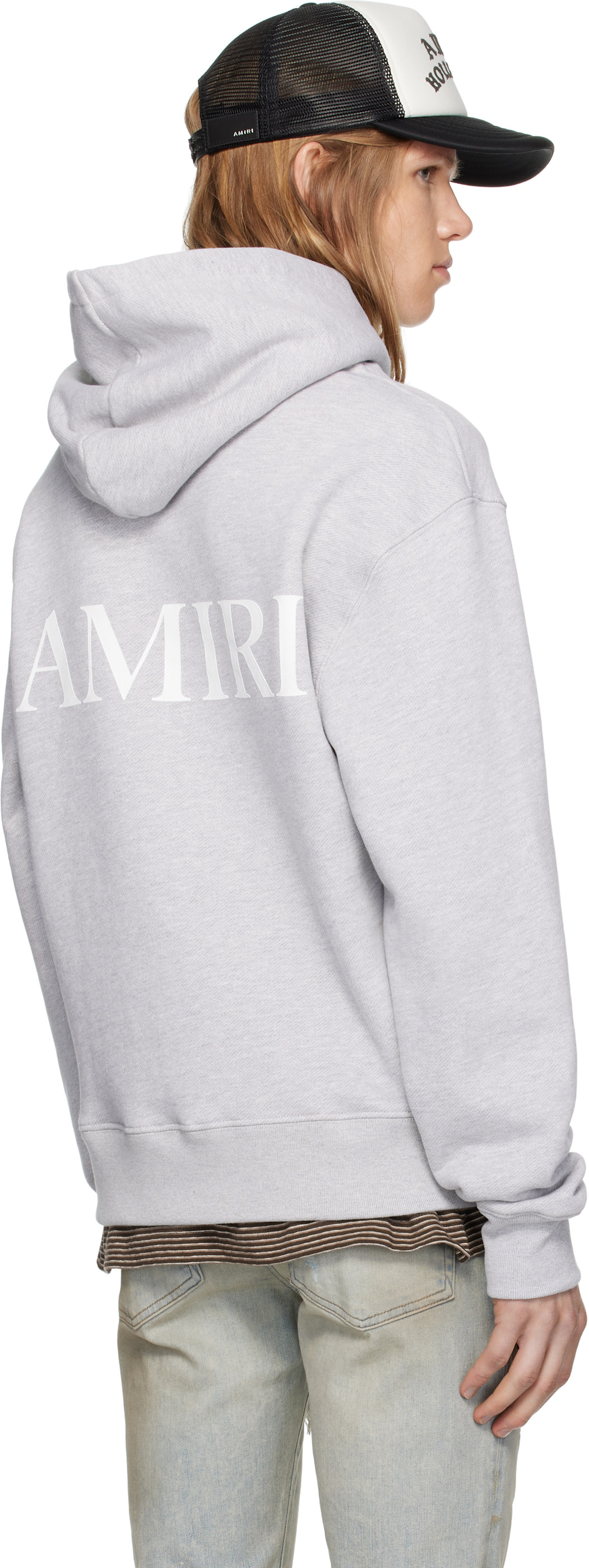 AMIRI Gray MA Core Logo Hoodie