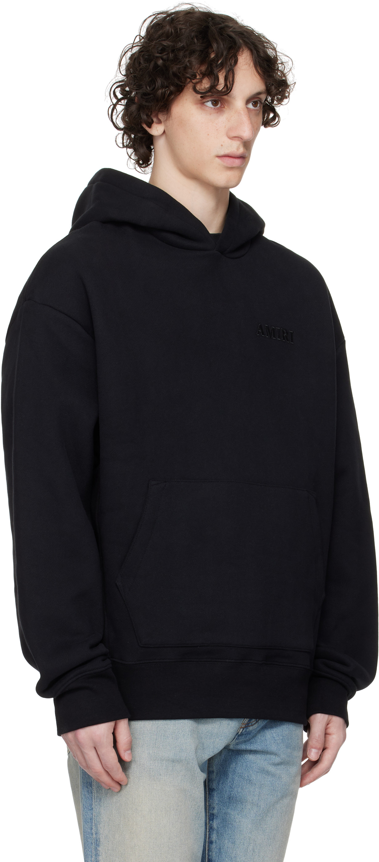 AMIRI Black 'Amiri' Oversized Hoodie