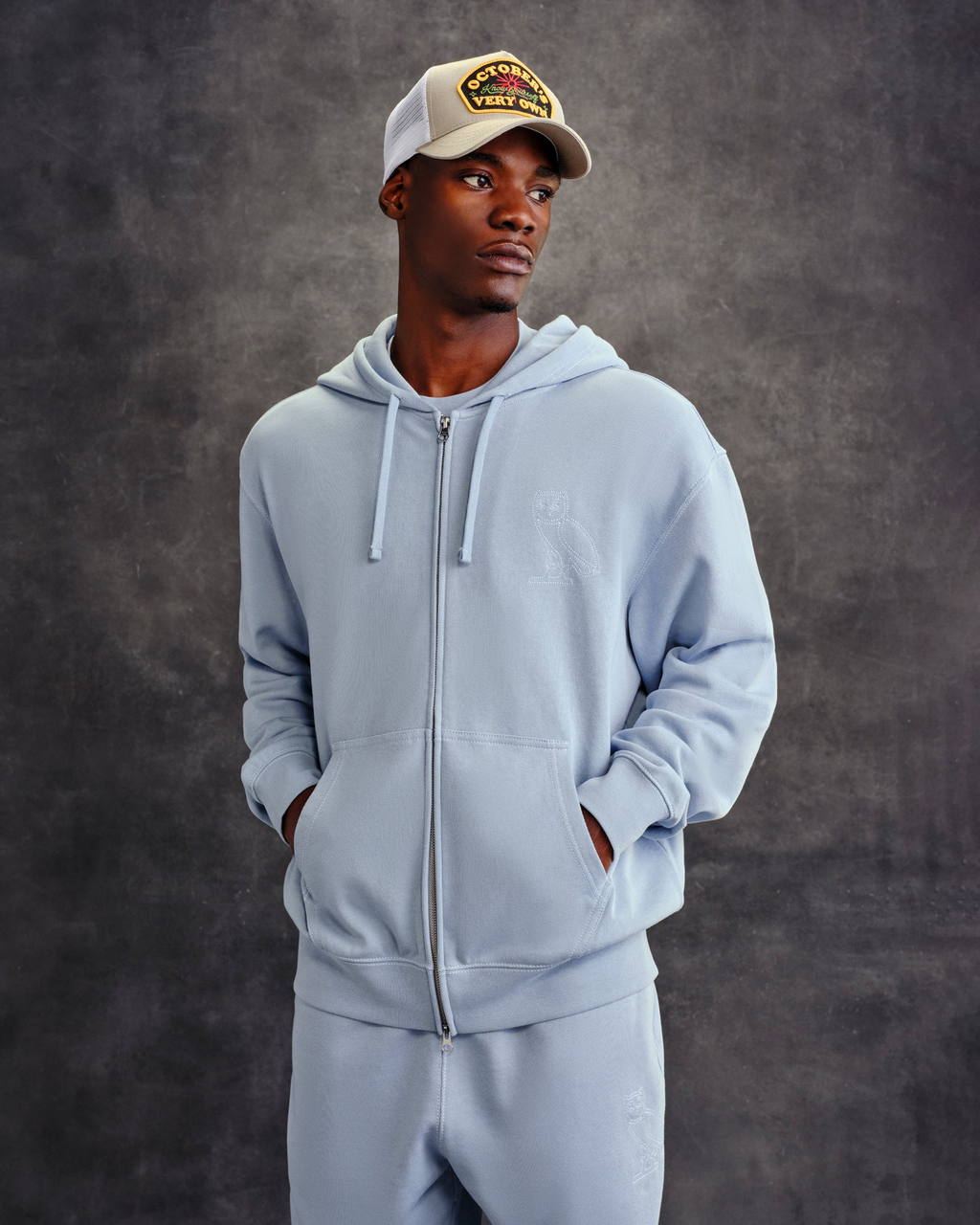 TONAL STITCH FULL-ZIP HOODIE