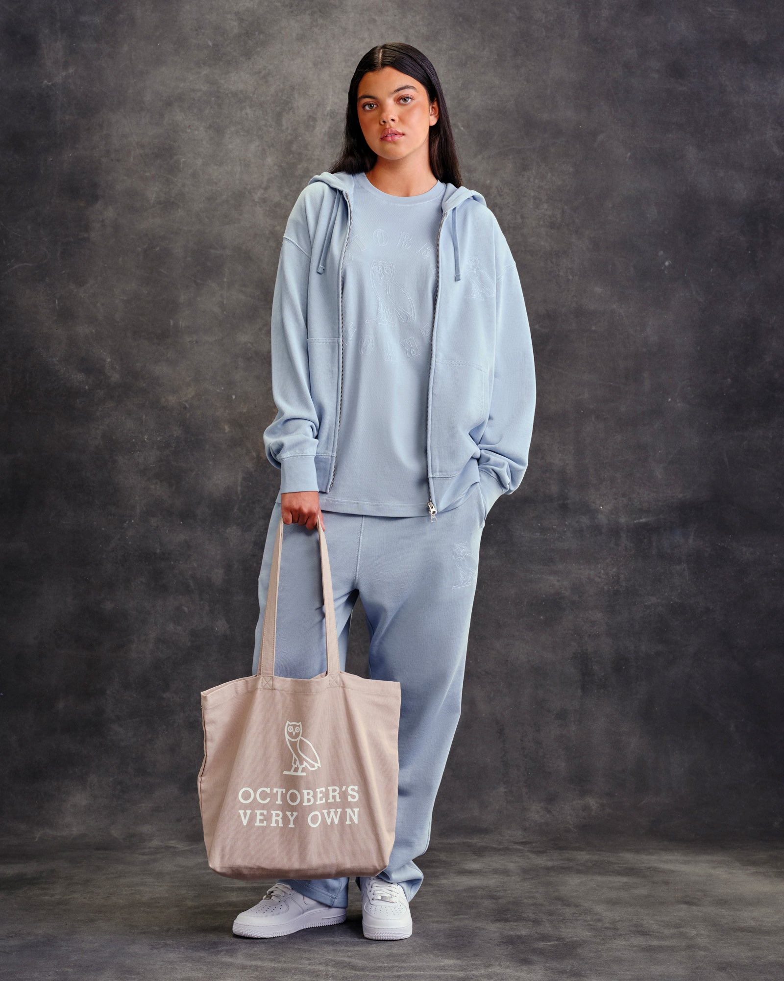 TONAL STITCH FULL-ZIP HOODIE